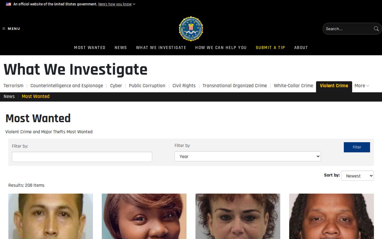 Federal most wanted program distinguished from Costilla County warrant records